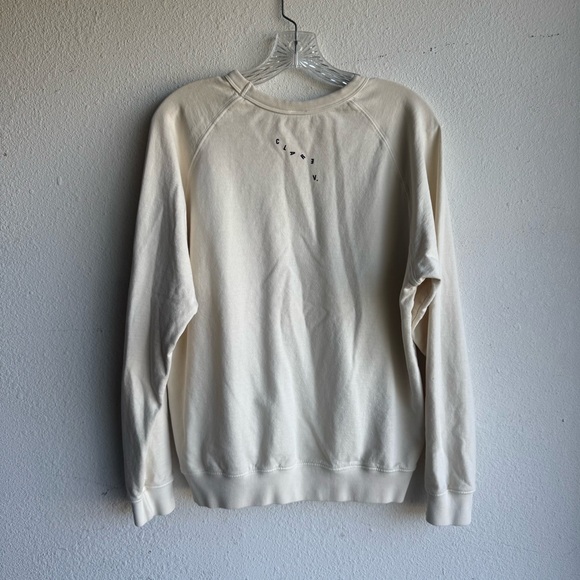 NEW CLARE V. Cream THIERRY PALM OUI SWEATSHIRT - Picture 6 of 8